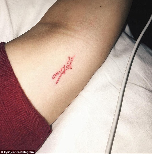 Kylie Jenner's Mysterious Red Tattoos – Find Out What They All Mean!-  PopStarTats