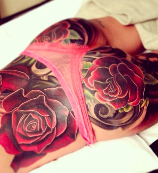 Cheryl Cole Reveals Scary Inspiration Behind English Roses Tattoo-  PopStarTats
